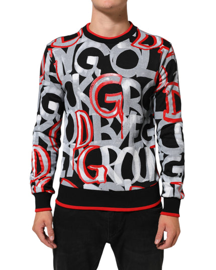 Dolce & Gabbana Multicolor D&G Monogram Sweatshirt Sweater