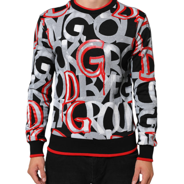 Dolce & Gabbana Multicolor D&G Monogram Sweatshirt Sweater