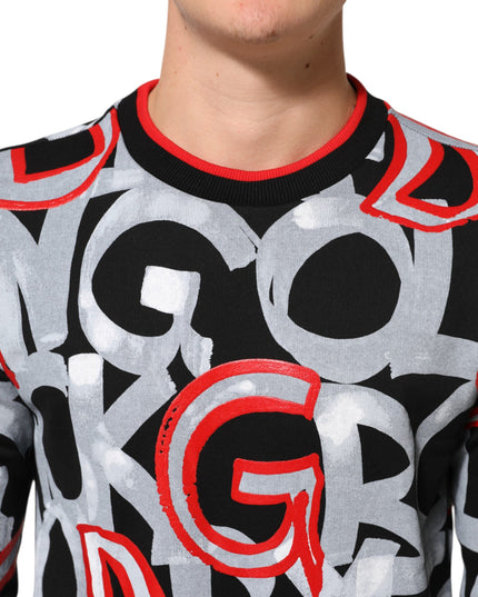 Dolce & Gabbana Multicolor D&G Monogram Sweatshirt Sweater