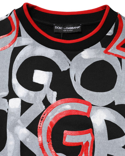 Dolce & Gabbana Multicolor D&G Monogram Sweatshirt Sweater