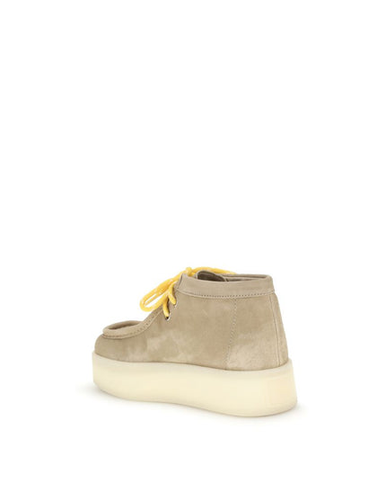 Miu Miu Beige Rubber Platform Sneakers