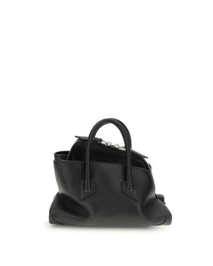 The Attico Black Calf Leather Bos Taurus Handbag