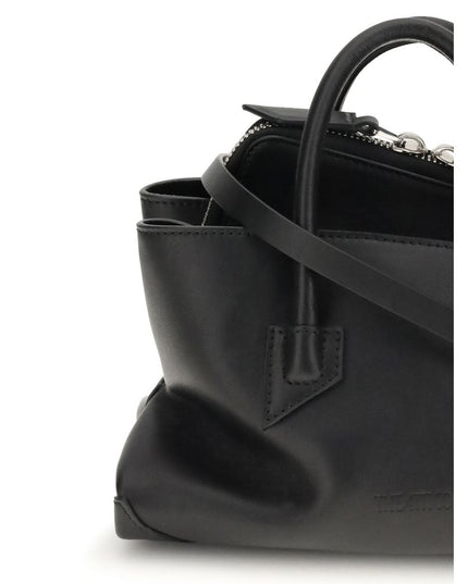 The Attico Black Calf Leather Bos Taurus Handbag