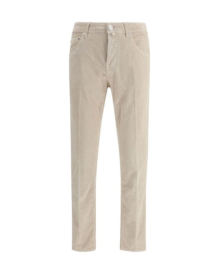 Jacob Cohen Gray Cotton Casual Pants