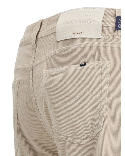 Jacob Cohen Gray Cotton Casual Pants