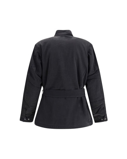 Barbour International Black Cotton Coat