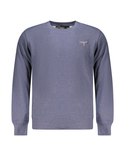 Accademia Militare Blue Cotton Men Sweater