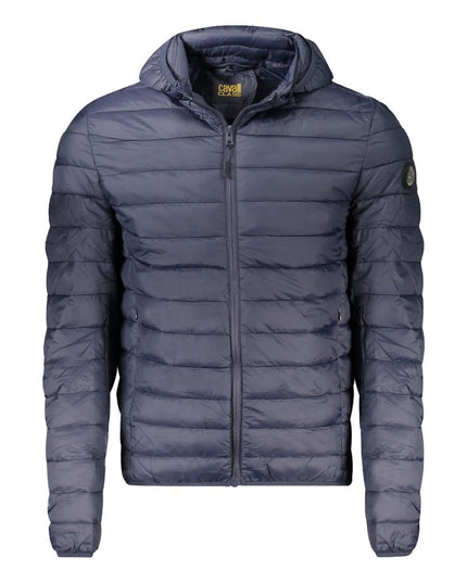 Cavalli Class Blue Polyester Men Jacket