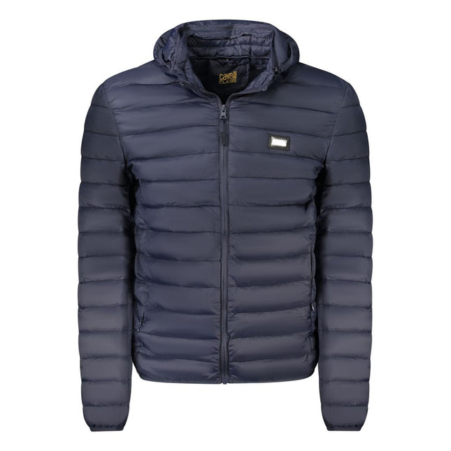 Cavalli Class Blue Polyester Men Jacket