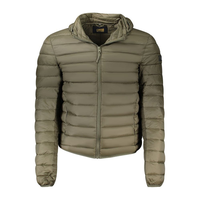 Cavalli Class Green Polyester Men Jacket