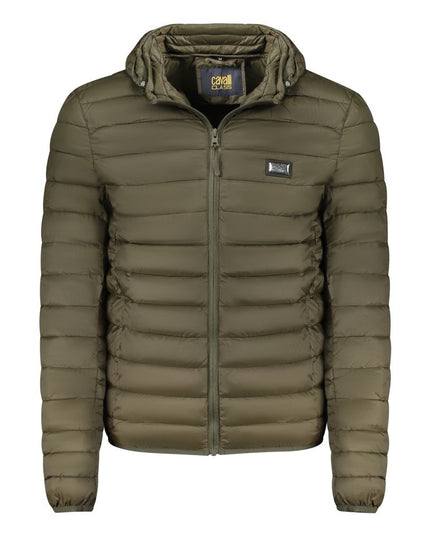 Cavalli Class Green Polyester Men Jacket