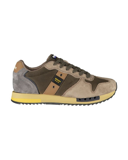 Blauer Green Leather Men Sneaker