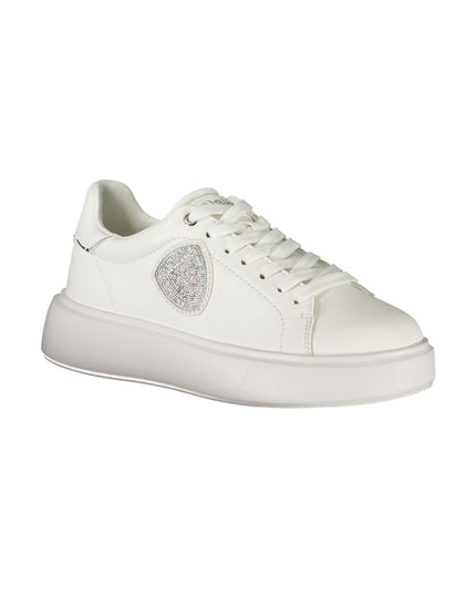Blauer White Leather Women Sneaker