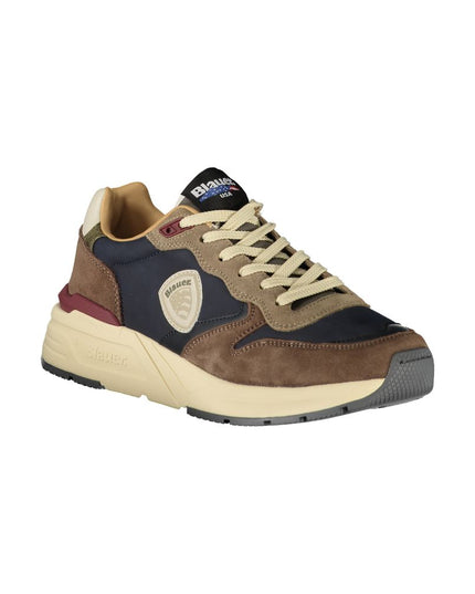 Blauer Blue Leather Men Sneaker