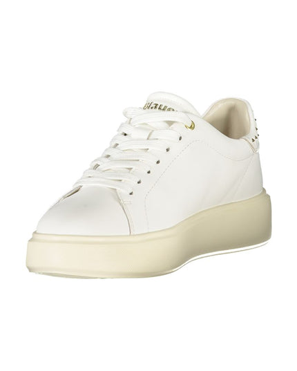 Blauer White Leather Women Sneaker