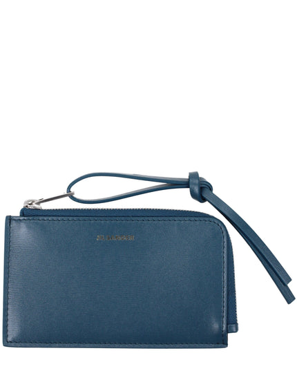 Jil Sander Blue Leather Wallet