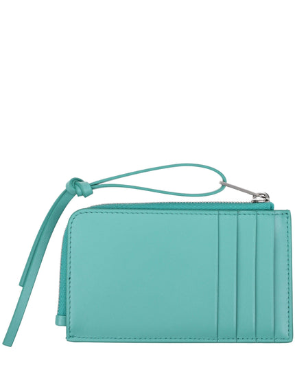 Jil Sander Green Leather Wallet
