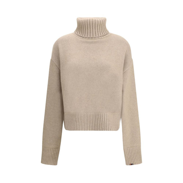 Extreme Cashmere Beige Cashmere Turtleneck
