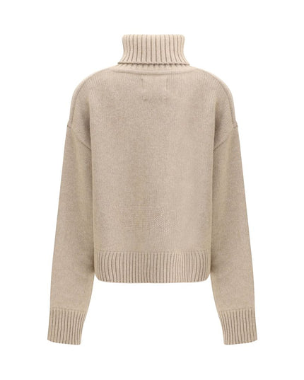 Extreme Cashmere Beige Cashmere Turtleneck