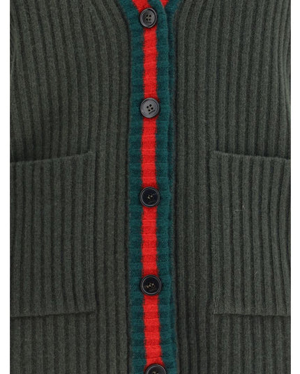 Gucci Green Wool Sleeveles Sweater