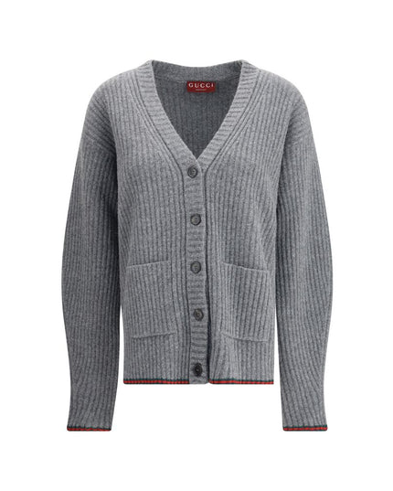 Gucci Gray Wool Cardigan