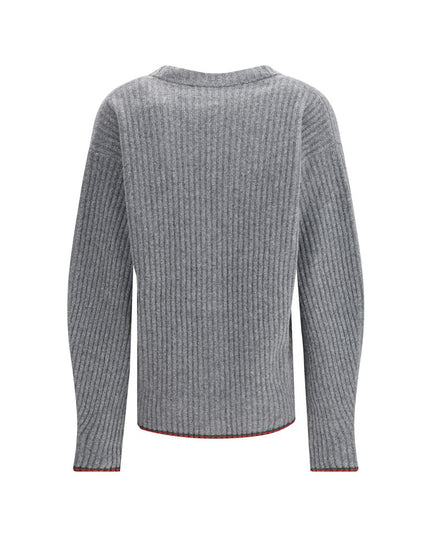 Gucci Gray Wool Cardigan