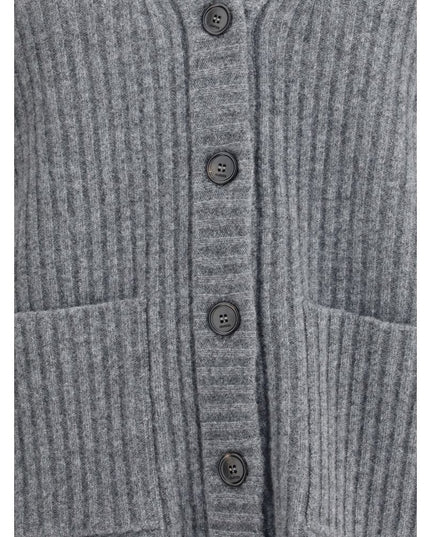 Gucci Gray Wool Cardigan