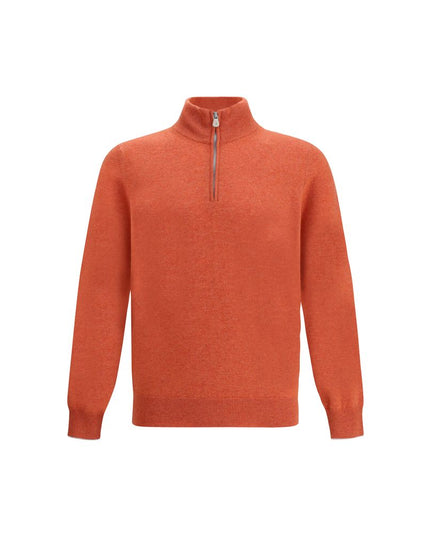 Brunello Cucinelli Red Cashmere Sweatshirt