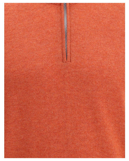 Brunello Cucinelli Red Cashmere Sweatshirt