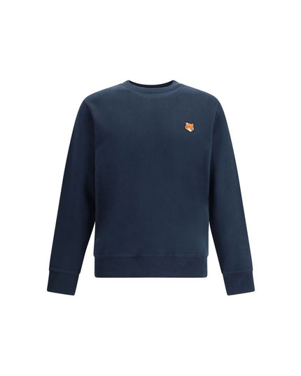 Maison Kitsuné Blue Cotton Sweatshirt