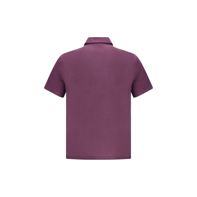 Brunello Cucinelli Purple Cotton Polo Shirt