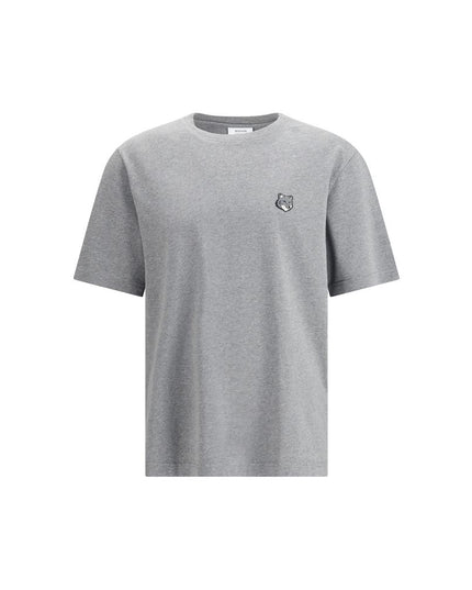 Maison Kitsuné Gray Cotton T-Shirt