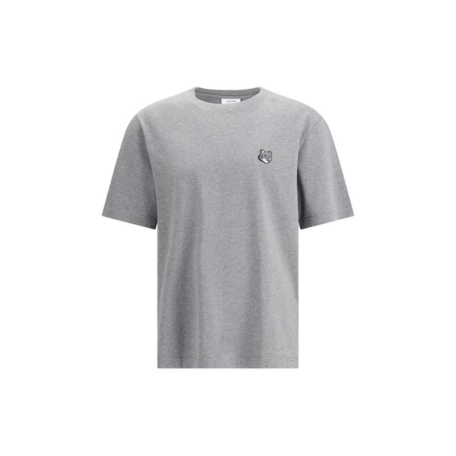 Maison Kitsuné Gray Cotton T-Shirt