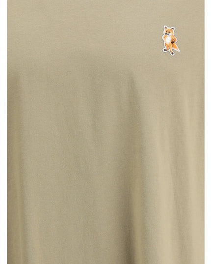 Maison Kitsuné Beige Cotton T-Shirt