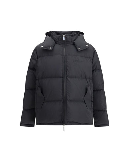 Off-White Black Polyester Full-Length Jacket