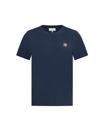 Maison Kitsuné Blue Cotton T-Shirt