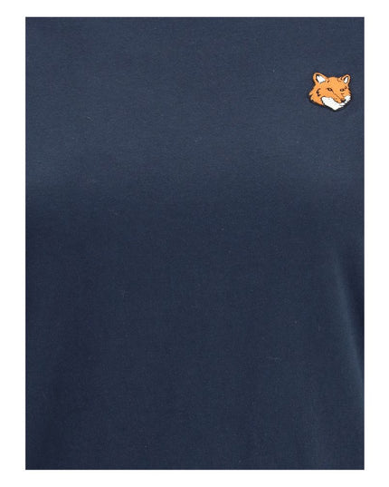 Maison Kitsuné Blue Cotton T-Shirt
