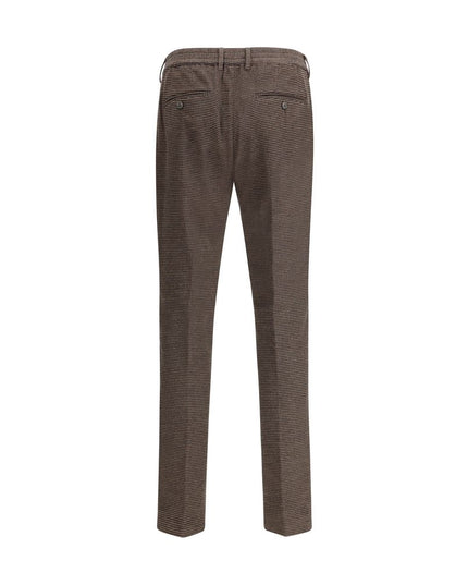 Cruna Brown Cotton Casual Pants