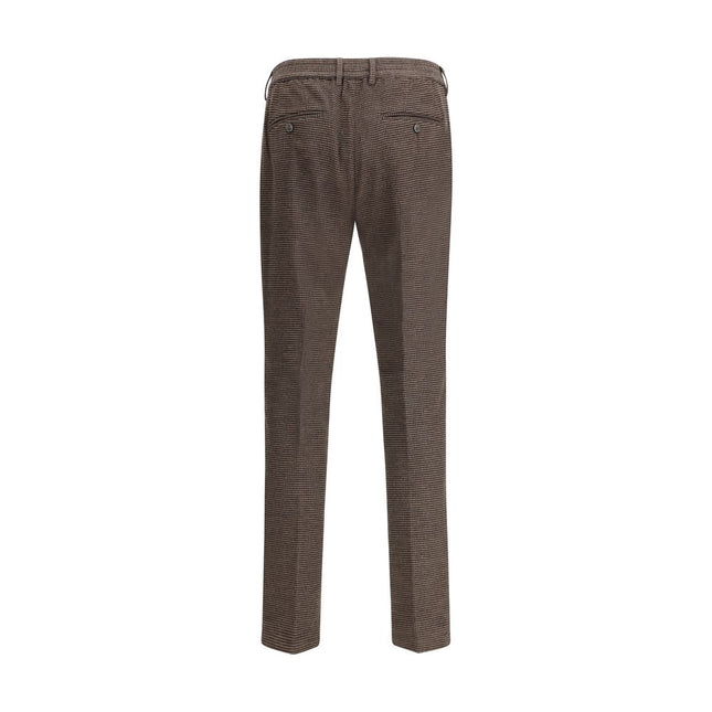 Cruna Brown Cotton Casual Pants