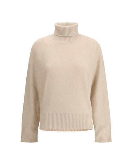 Fabiana Filippi Beige Wool Turtleneck
