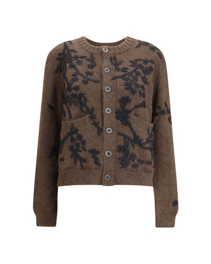 Baziszt Brown Alpaca Vicugna Pacos Cardigan
