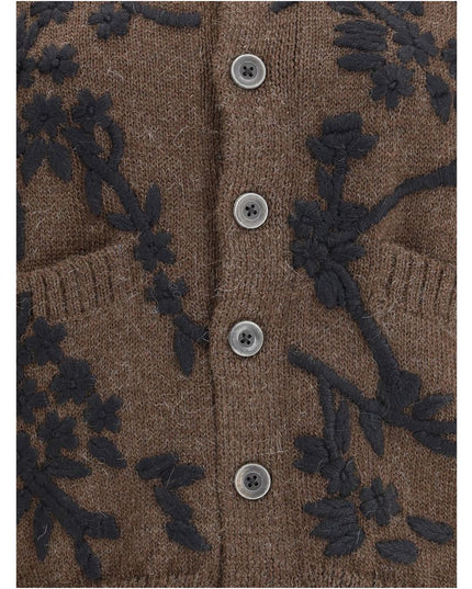 Baziszt Brown Alpaca Vicugna Pacos Cardigan