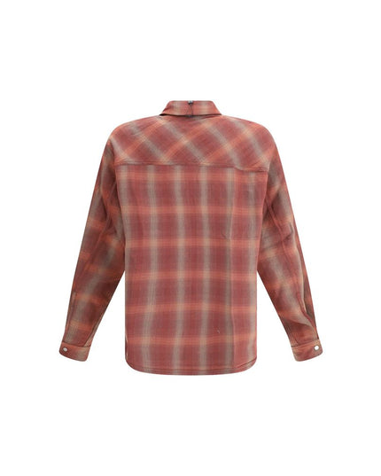 Represent Brown Cotton Pattern Shirt