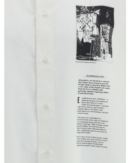 Off-White White Cotton Shortsleeve Shirt