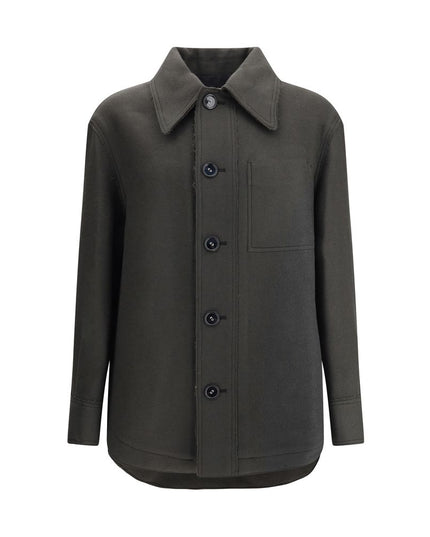 Ami Paris Gray Wool Clothing