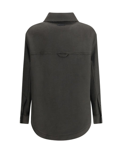 Ami Paris Gray Wool Clothing