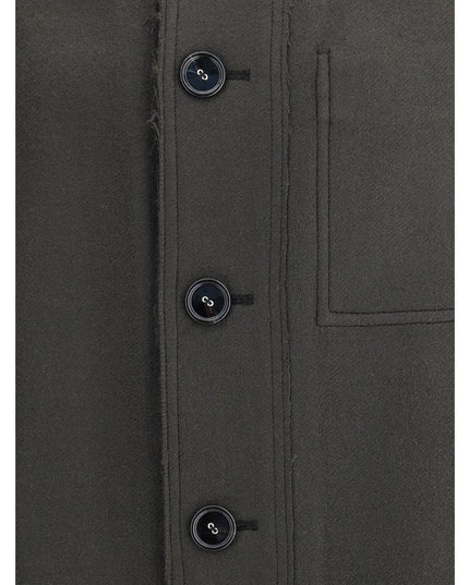 Ami Paris Gray Wool Clothing