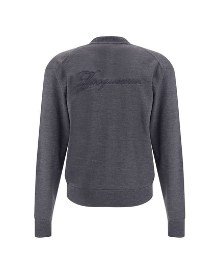 Jacquemus Gray Merino Wool Cardigan