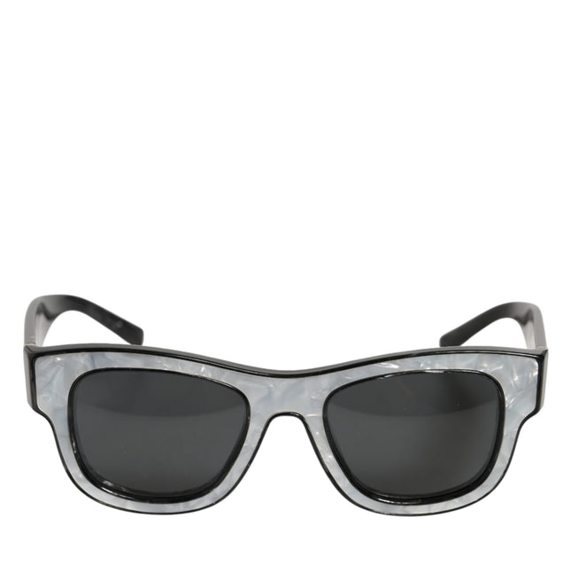 Dolce & Gabbana DG4379F Pearl White Acetate Frame Shades Sunglasses