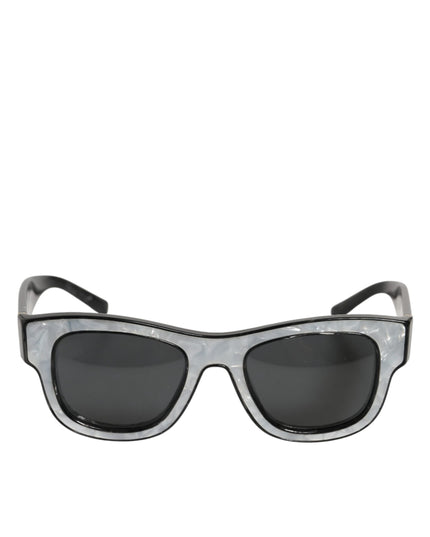 Dolce & Gabbana DG4379F Pearl White Acetate Frame Shades Sunglasses